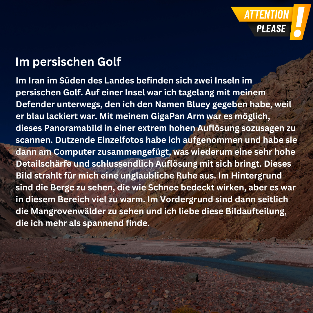 Poster aus mattem Papier in Museumsqualität - Im persischen Golf