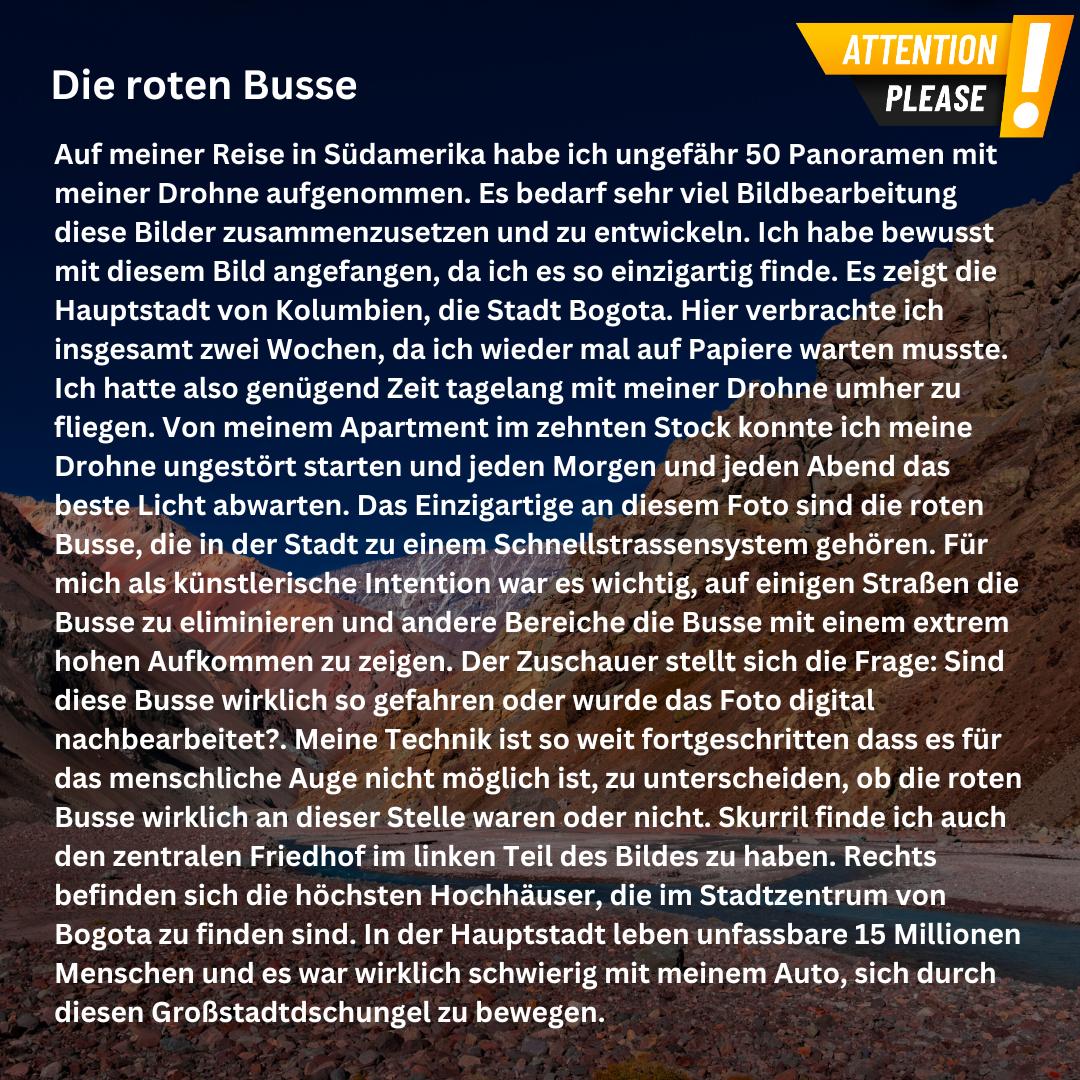 Leinwand - Die roten Busse