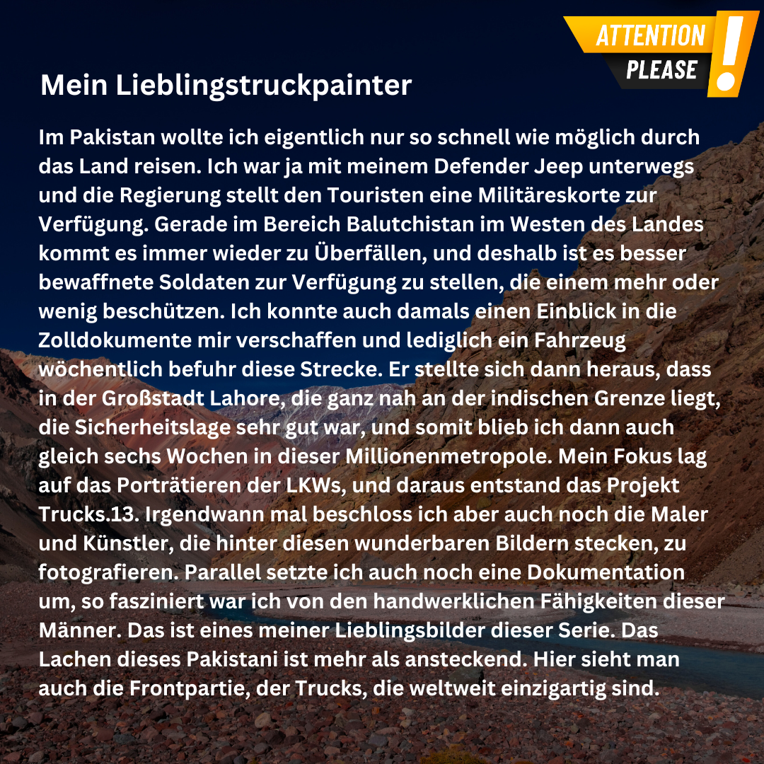 Aluminiumdruck - Mein Lieblingstruckpainter