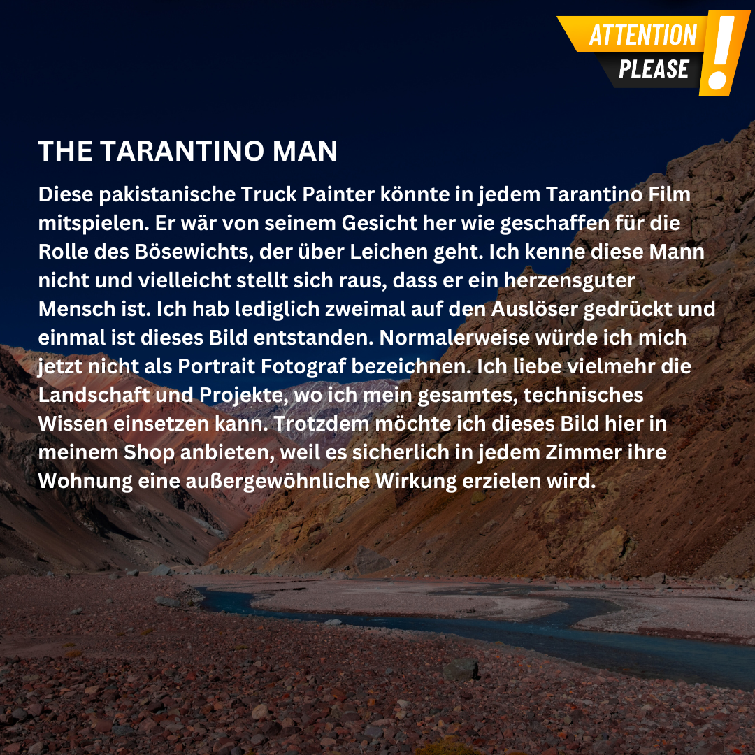 Leinwand - Der Tarantino Mann