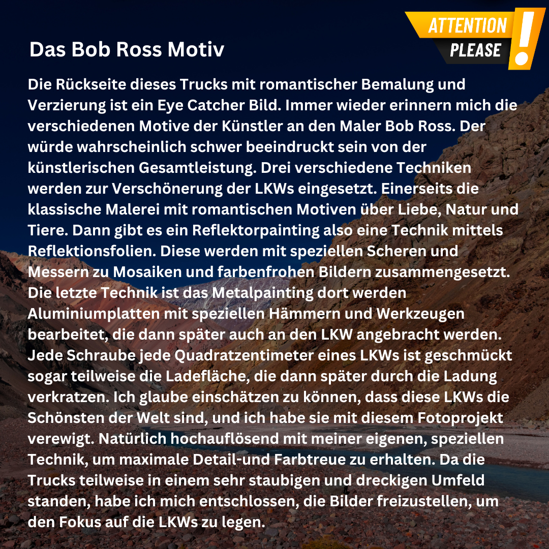 Acryldruck - Das Bob Ross Motiv