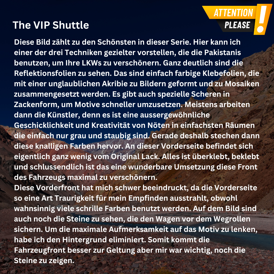 Acryldruck - The VIP Shuttle