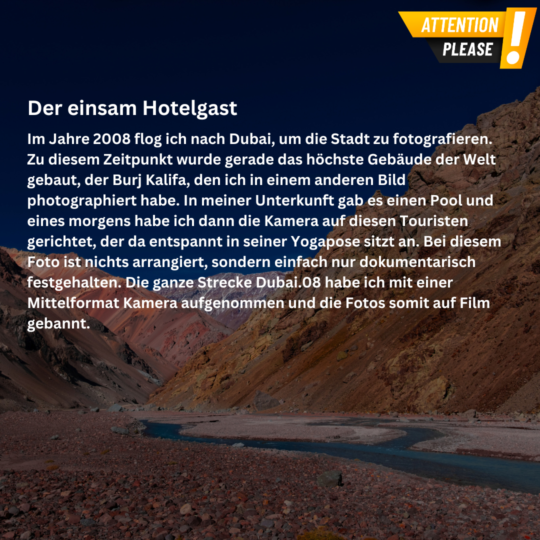 Poster aus mattem Papier in Museumsqualität - Der einsam Hotelgast