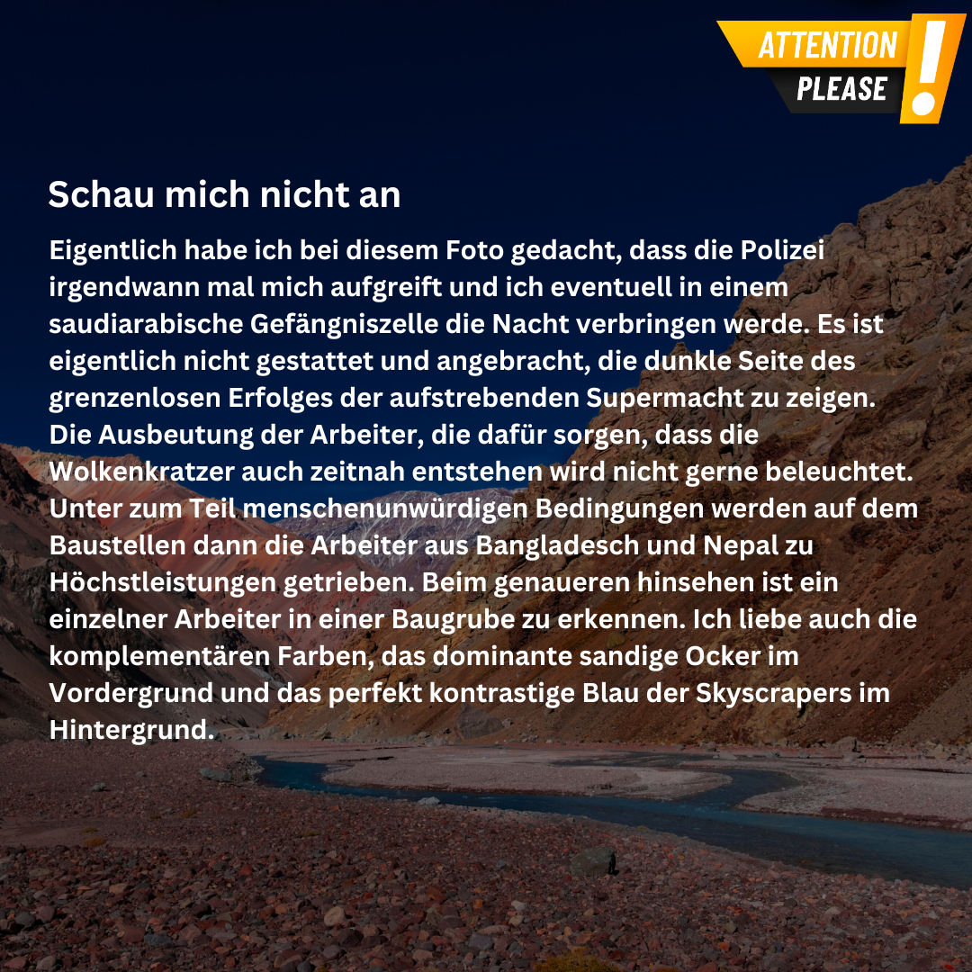 Leinwand - Schau mich nicht an