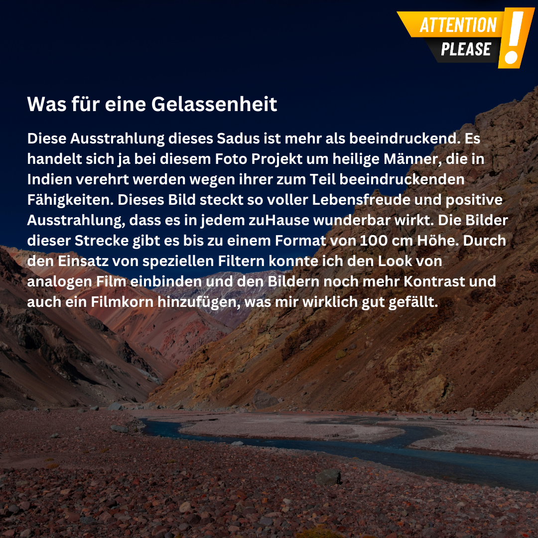 Aluminiumdruck - Was für eine Gelassenheit