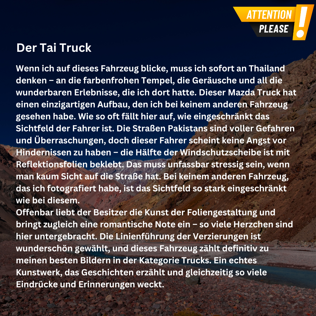 Acryldruck - Der Tai Truck