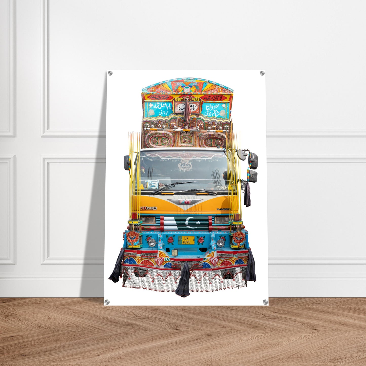 Acryldruck - Die gelben Stangen